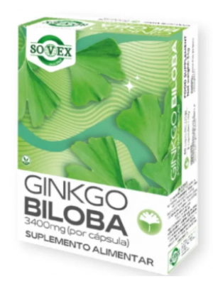 Ginkgo Biloba 3400mg - 60 Cápsulas - Sovex